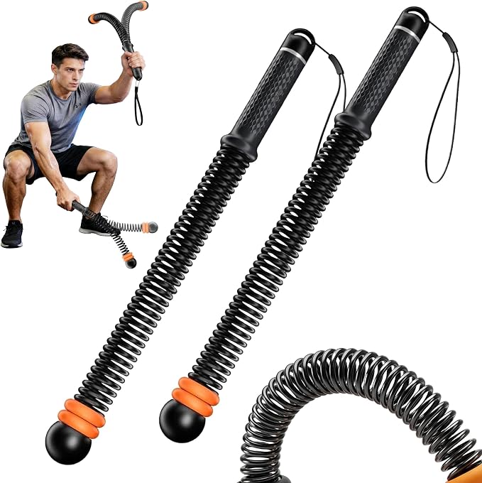 2pcs Adjustable Ropeless Weighted Cordless Battle Ropes for Home Gym(Black) | Portable Exercise Training Rope for Indoor and Outdoor Home Gym Workout, Adjustable Weighted Cordless Ropeless Battle Ropes