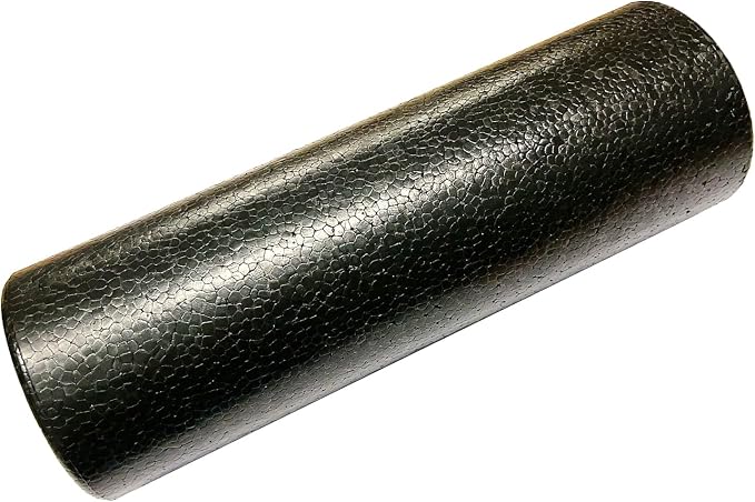 Hard Travel Size Back Roller, High Density Foam Roller for Exercise | 12" X 4" Round, Deep Tissue Muscle Massage Recovery, Fitness Workout Stretching Physical Therapy, Travel, Compact Size
