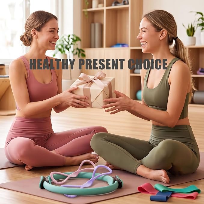 Resistance Bands with Handles,Figure 8 Resistance Band Elastic Fitness Bands Exercise Band for Home Yoga Gym Workout