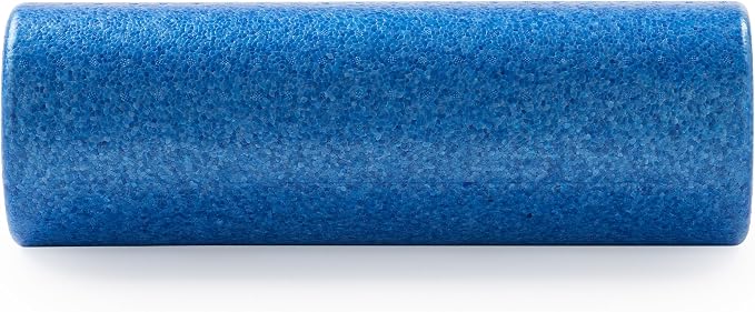 Sunny Health & Fitness 18" Blue High-Density Yoga Foam Roller | Muscle Relief, Physical Therapy, Post-Workout Recovery, Improved Flexibility, Home, Gym, Rehab Use, Full-Body Use