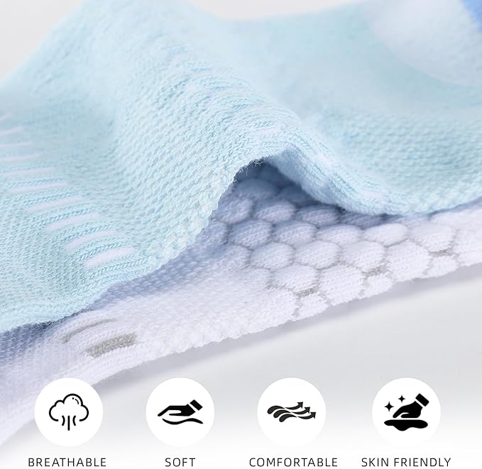 IRAMY Light Compression Socks for Women Arch Support Athletic Cushioned Anti-Blister Comfort Running Ankle Socks 3/5 Pairs