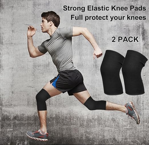 Knee Compression Sleeve For Women Men, Knee Braces for Knee Pain, Running Knee Brace, Knee Support For Knee Joint Pain (Black)