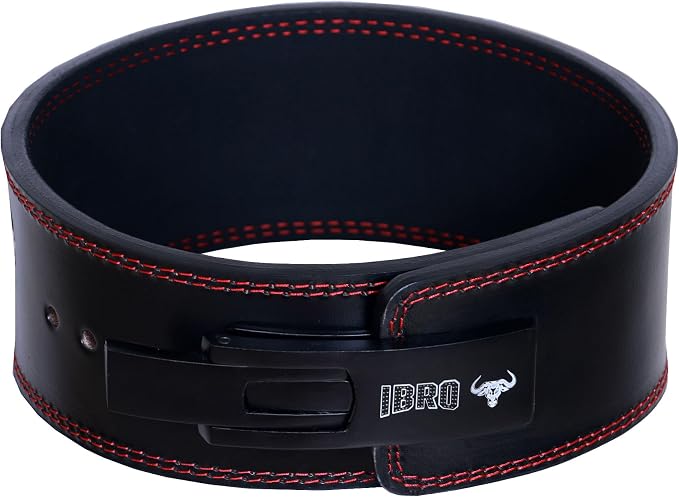 IBRO Powerlifting Lever Gym Belt – Power 8MM, 10MM or 13MM Extreme Heavy Duty Genuine Leather Belts - Squats Deadlifts Bodybuilding Weight Lifting IPF Power Lifting Strongman for Men