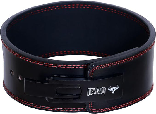 IBRO Powerlifting Lever Gym Belt – Power 8MM, 10MM or 13MM Extreme Heavy Duty Genuine Leather Belts - Squats Deadlifts Bodybuilding Weight Lifting IPF Power Lifting Strongman for Men