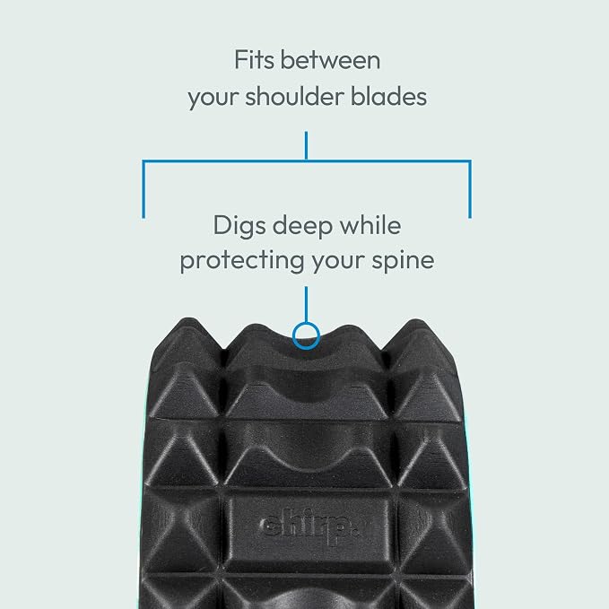 Chirp Wheel XR 10" Acupressure Back Roller for Muscle Relief, Mint | Acupressure Back Roller, Spinal Traction Wheel, Foam Roller for Trigger Points, Deep Tissue Back Massager, 10 Inch