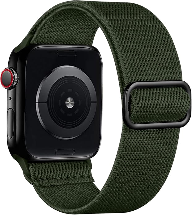 Lerobo Braided Band Compatible with Apple Watch Series 11 10 9 8 7 46mm 45mm 41mm Ultra SE 3 2 1 49mm Series 6 5 4 3 44mm 40mm 38mm 42mm Men iWatch Bands Women Stretchy Nylon Solo Loop Sport Strap