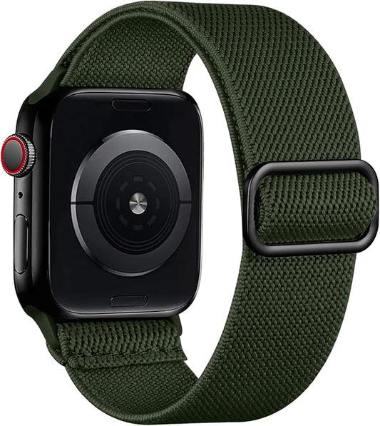 Lerobo Braided Band Compatible with Apple Watch Series 11 10 9 8 7 46mm 45mm 41mm Ultra SE 3 2 1 49mm Series 6 5 4 3 44mm 40mm 38mm 42mm Men iWatch Bands Women Stretchy Nylon Solo Loop Sport Strap