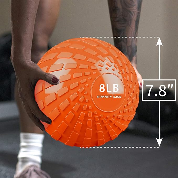 Medicine Ball 8, 10 lbs Slam Ball Weighted Balls for Exercise Strength and Crossfit Workout