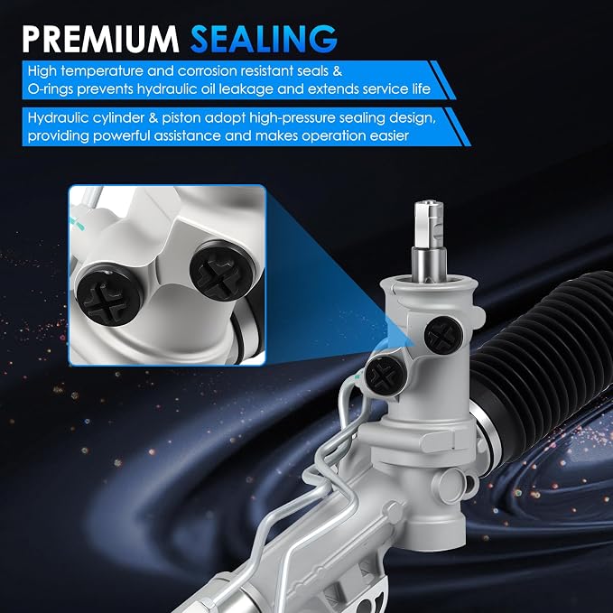 22-186 Hydraulic Power Steering Rack and Pinion Fit for Buick LaCrosse Regal Century, for Chevrolet Impala Monte Carlo, for Pontiac Grand Prix Automotive Replacement Rack & Pinion Assembly