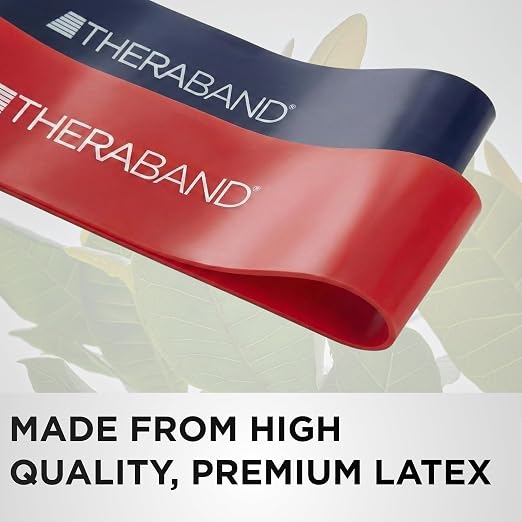 THERABAND Resistance Band Loop Set, 12", Exercise, Workout, Therapy | Resistance band for exercise, physical therapy and stretching, with progressive color-coded levels