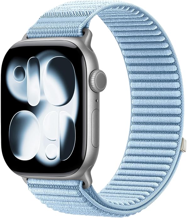 Nylon Loop Sport Band Compatible with Apple Watch Ultra 3 2 Band 49mm 46mm 45mm 44mm 42mm 41mm 40mm 38mm Women Men, Stretchy Strap Elastic Fabric Wristband for iWatch Series 11 10 SE 9 8 7 6 5 4 3 2 1