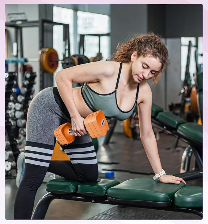 Adjustable Dumbbell Set for Women Men 7.5LB/10LB/15LB/20LB/25LB Each | Dumbbells Set of 2, Free Weight Set at Home Gym, Hand Weights with Locking/Metal Handle for Exercise Muscle Toning Rehab