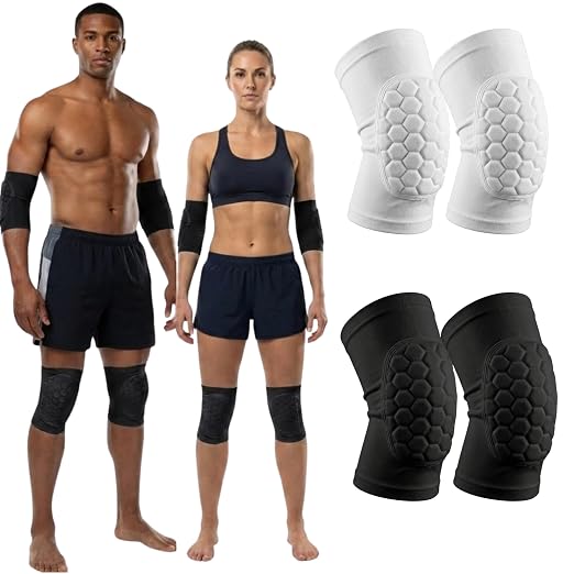 McDavid Moisture Wicking HEX Technology Knee Sleeves for Women/Men, Elbows & Shins Protection, Hex Pads
