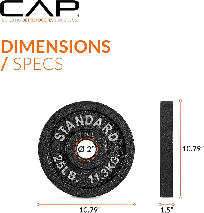 CAP Barbell 2-Inch Olympic Weight Plate | Multiple Options