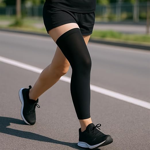 ElevateTech Knee Brace Undersleeve, Knee Sleeves for Men Non-Slip Breathable Sleeve Knees Support for Women Cooling Protective Liner Sports Running Basketball Gym (Black)