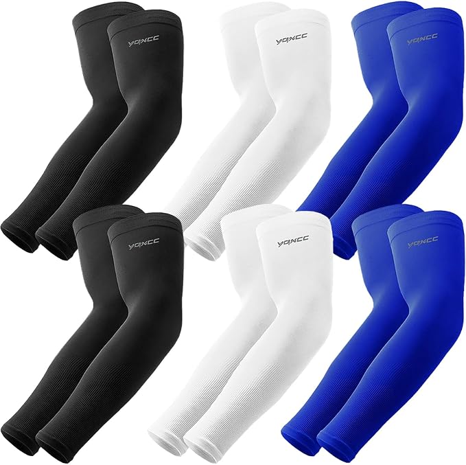 YQXCC Arm Sleeves Cooling UV Sun Protection Sport Compression for Men Women | UPF50, Tattoo Coverage, Lightweight, Breathable, Seamless Cover Arms, Daily Wear, Outdoor Work, Basketball Baseball Golf