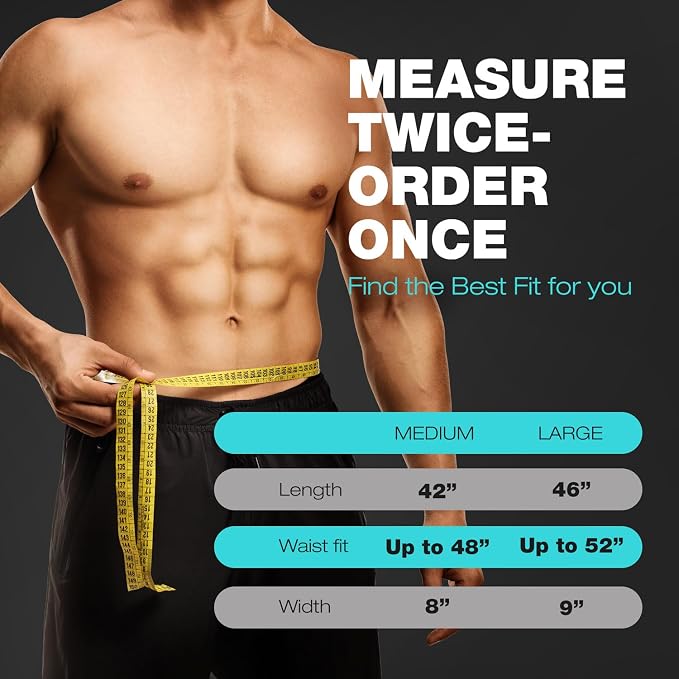 Premium Waist Trimmer & Trainer Belt for Men and Women - Sweat-Enhancing Slimming Wrap for Stomach, Adjustable Fit