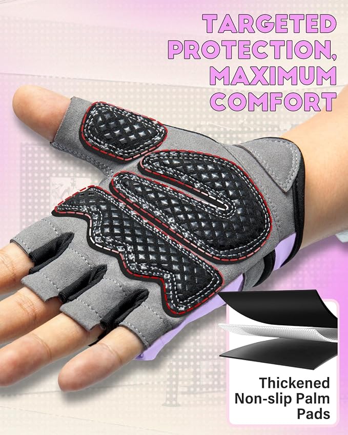 VINSGUIR Workout Gloves for Men and Women, Weight Lifting Gloves with Excellent Grip, Lightweight Gym Gloves for Weightlifting, Cycling, Exercise, Crosstraining, Pull ups, Fitness, Climbing and Rowing