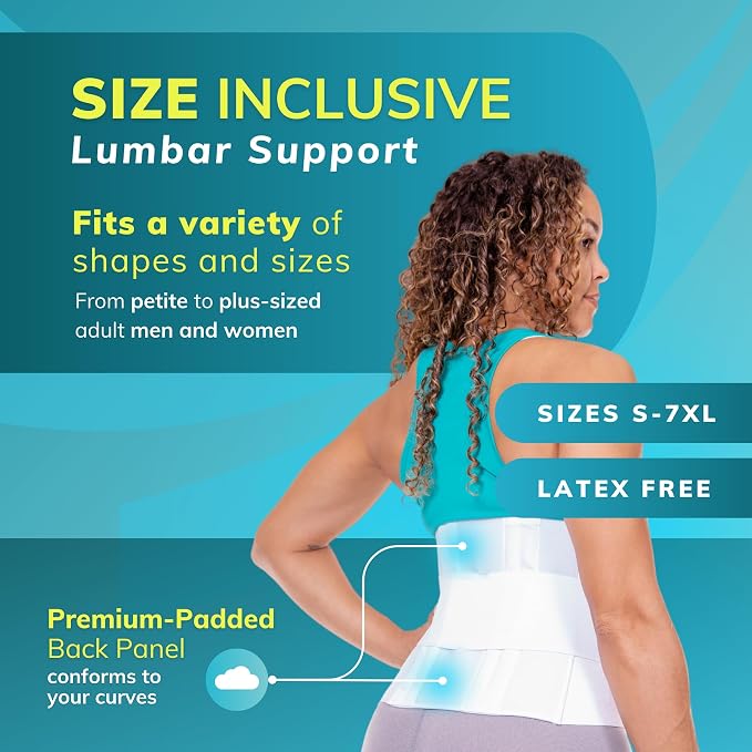 BraceAbility Plus Size 3XL Bariatric Back Brace - XXXL Big and Tall Lumbar Support Girdle for Obesity Lower Back Pain in Extra Large, Heavy or Overweight Men and Women (Fits 55"-61")