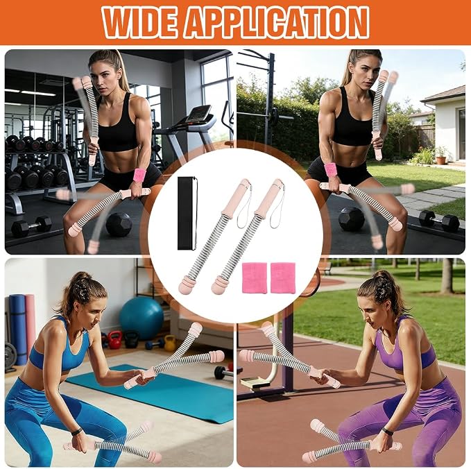 Ropeless Ropes for Home Gym, Heavy Duty Workout Rope, Portable Arm Exerciser Rope for HIIT Workouts,Cardio & Muscle Training,Home Gym Equipment for Men & Women