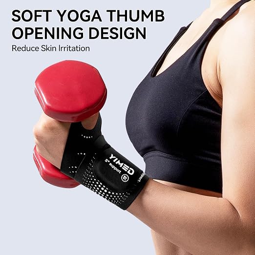 Ultra-Thin Wrist Brace Support for Carpal Tunnel, Black | Wrist Brace for TFCC Tears, Elastic Wrist Wraps for Weightlifting, Typing, Gym, Day Night Wrist Support for Tendonitis, DRUJ