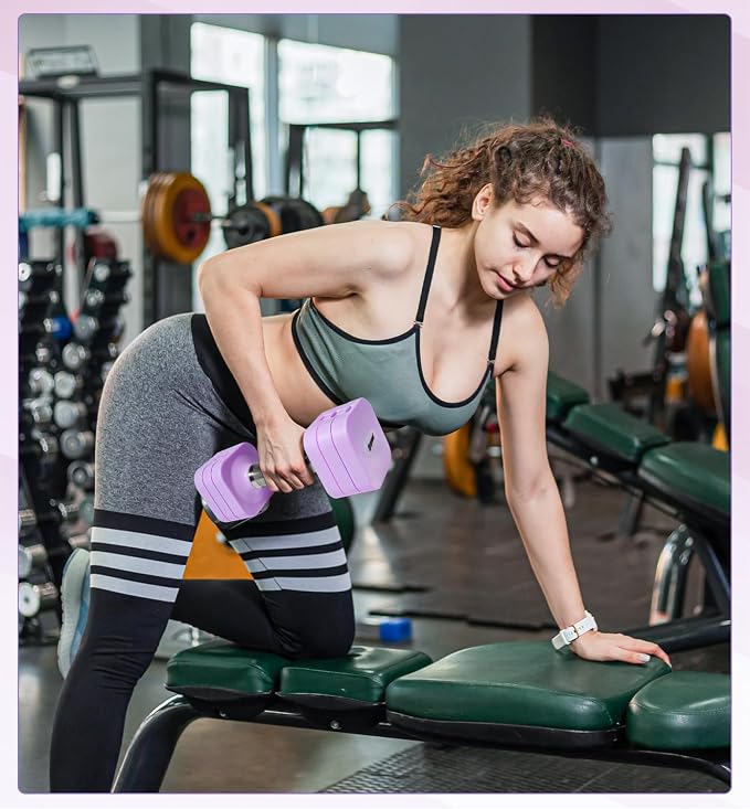 Adjustable Dumbbell Set for Women Men 7.5LB/10LB/15LB/20LB/25LB Each | Dumbbells Set of 2, Free Weight Set at Home Gym, Hand Weights with Locking/Metal Handle for Exercise Muscle Toning Rehab
