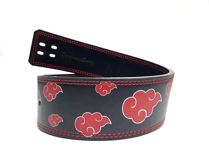 Anime Weight Lifting Lever Belt | 10mm Premium Leather Weightlifting Belt for Powerlifting, Bodybuilding, Deadlift, Squats, Exercise Workout | Heavy Duty Gym Belt Best for Men & Women
