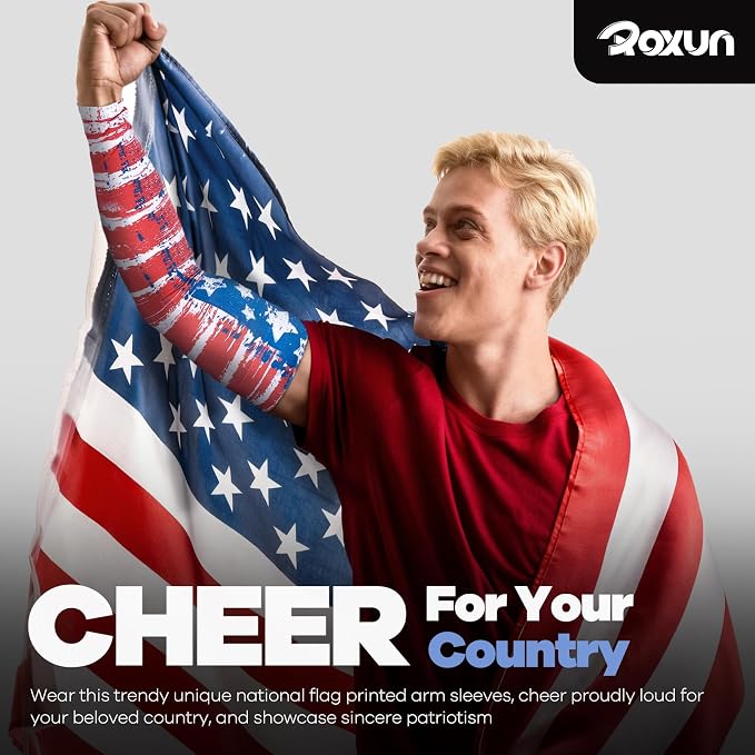 ROXUN Arm Sleeves Cooling UV Sun Protection Sport Compression for Men Women | UPF50,Seamless cover arms,Tattoo-covering,Lightweight & breathable,daily wear,Outdoor work,Basketball Baseball,Mangas