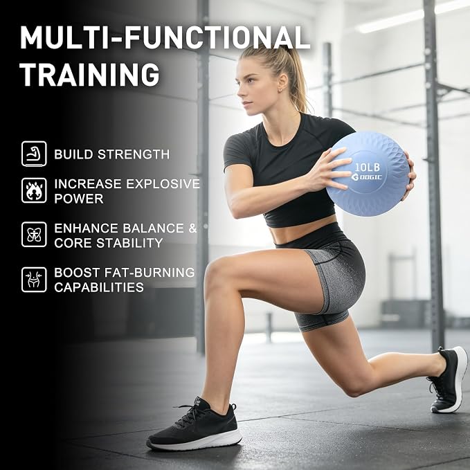 Slam Ball Medicine Ball Weighted Balls for Exercise and Workout, Strength, Cardio, Cross-Training and Core Workouts