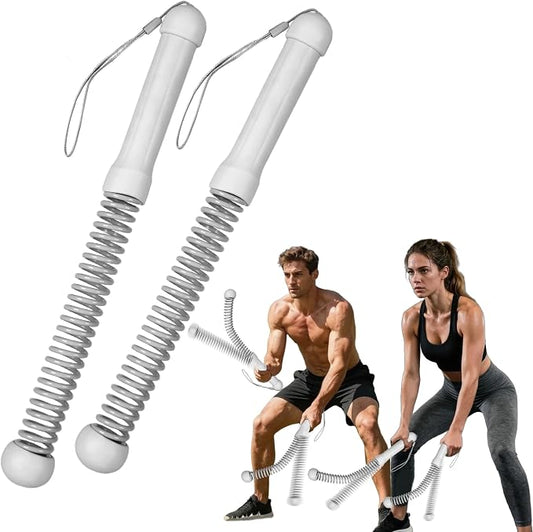 2nd Gen Ropeless Battle Ropes for Home Gym, Heavy Duty Portable Cordless Battle Ropes with Integrated Spring (No Screws), Weighted Exercise Rope for Men & Women, HIIT Workout Equipment