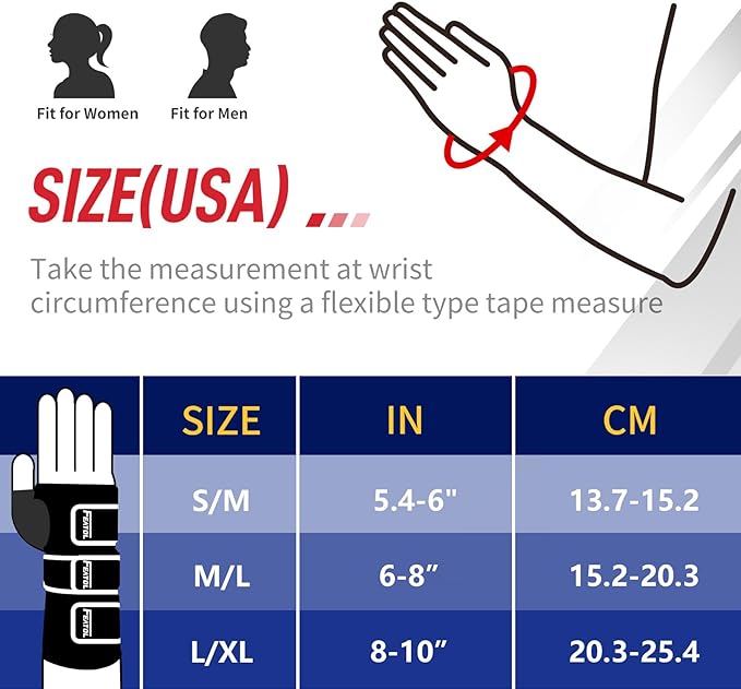 FEATOL Wrist Brace Splint Carpal Tunnel for Women Men, Night Wrist Sleep Support Brace, Left Hand, Medium/Large, Pain Relief for Sprain, Arthritis, Tendonitis