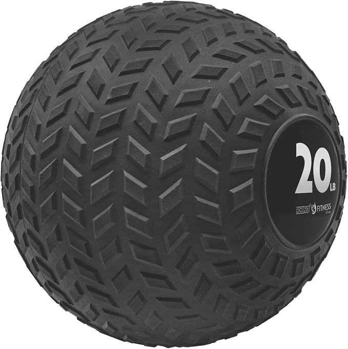 Champion Sports Rhino Fitness Slam Ball – Sand-Filled, Bounce-Resistant Ball for Strength & Conditioning, 6–50 lb