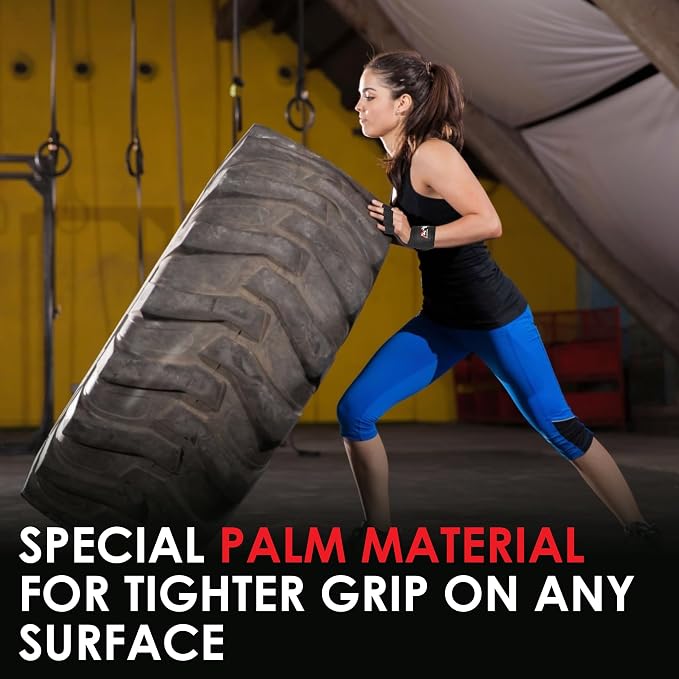 AYRO Workout Gloves for Men & Women, Gym Gloves for Men, Weight Lifting Gloves with 15" Wrist Wraps & Support, Breathable Palm Padding, Non-Slip Grip for Fitness, Cross Training & Bodybuilding