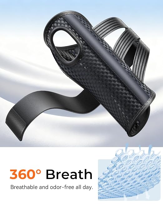 3-Splint Carpal Tunnel Wrist Brace Night Support, Left Hand Pain Relief | Adjustable Hand Brace for Tendonitis, Arthritis, Sprains & Strains, Wrist Support for Women & Men, Black, L