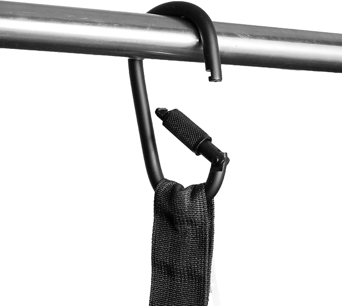 Gymreapers Hanging Ab Straps for Pull-Up Bar - Hang Bar Assist Strap & Strength Workout Equipment, Padded Adjustable Arm Supports with 2 Steel Carabiners for Leg Raises, Abdominal & Core Training