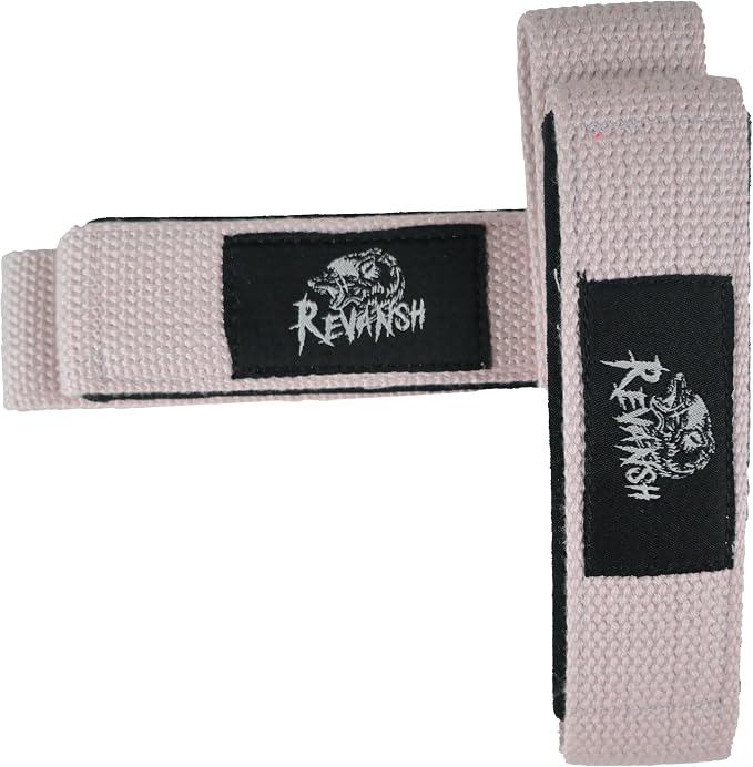 Sports Lifting Wrist Straps for Weightlifting Gym Deadlift and Pull Ups 24 Inch Cotton with 5mm Padded Neoprene and Silicone Grip for Powerlifting Bodybuilding Men Women