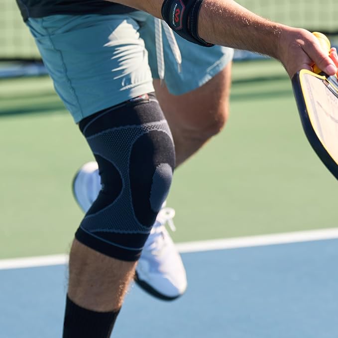 McDavid Gel Knee Brace Sleeve. Elastic Compression Sleeve for Pain, Recovery, Injury. Increases Blood Flow and Stability of the Patella. Left or Right Leg. Arthritis, Bursitis, Tendonitis etc.