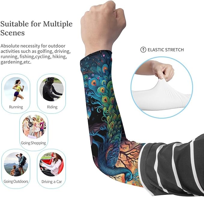 Marble Sports Compression Arm Sleeves for Men & Women - Youth Arm Sleeve Baseball Volleyball Sleeves & Basketball Sleeve