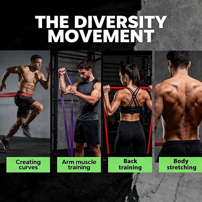 Resistance Bands, Pull Up Resistance Bands, Men's and Women's Fitness Training Bands, Suitable for Stretching, Training, and Physical Therapy