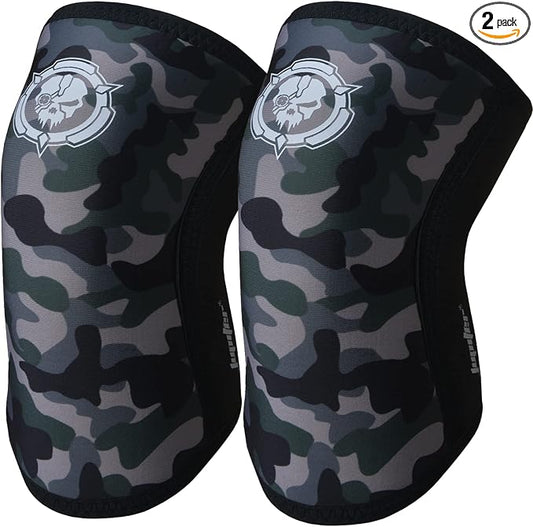 Knee Sleeves (1 Pair), 7mm Compression Knee Braces for Squats,Weightlifting,Powerlifting,Cross Training for Men & Women (X-Large)