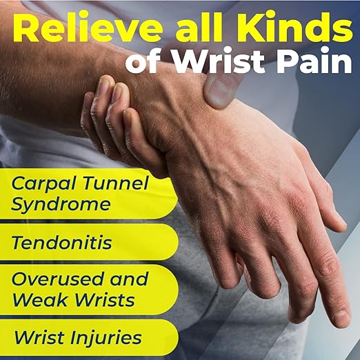 Sparthos Wrist Compression Sleeves (Pair), Carpal Tunnel Brace - Beige-LG