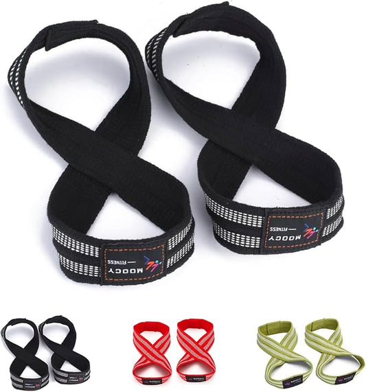Figure 8 Lifting Straps for Deadlift,Weightlifting,Strongman,& Cross Training Strong Weightlifting Wrist Wraps