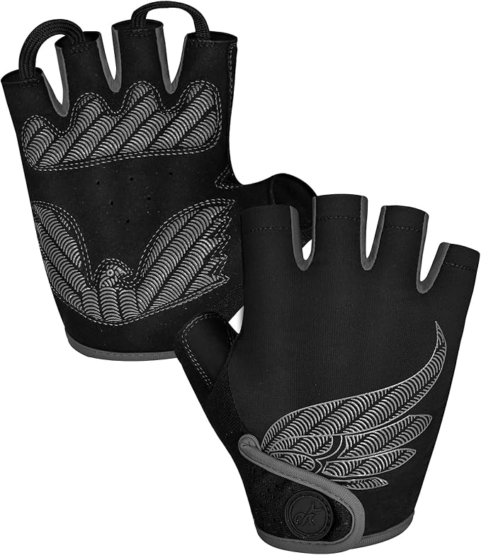 Cycling Gloves Bike Bicycle Gloves, Half Finger 5MM Gel Anti-Slip | Biking Gloves for Men Women Gym workout exercise Motorcycle Hiking Rowing Outdoor Sports