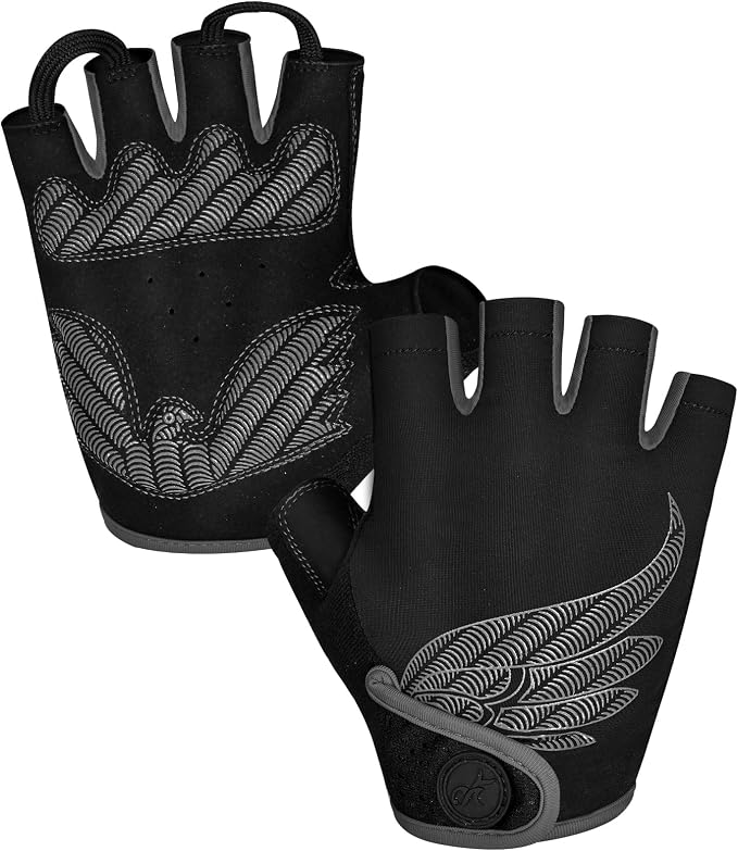 Cycling Gloves Bike Bicycle Gloves, Half Finger 5MM Gel Anti-Slip | Biking Gloves for Men Women Gym workout exercise Motorcycle Hiking Rowing Outdoor Sports