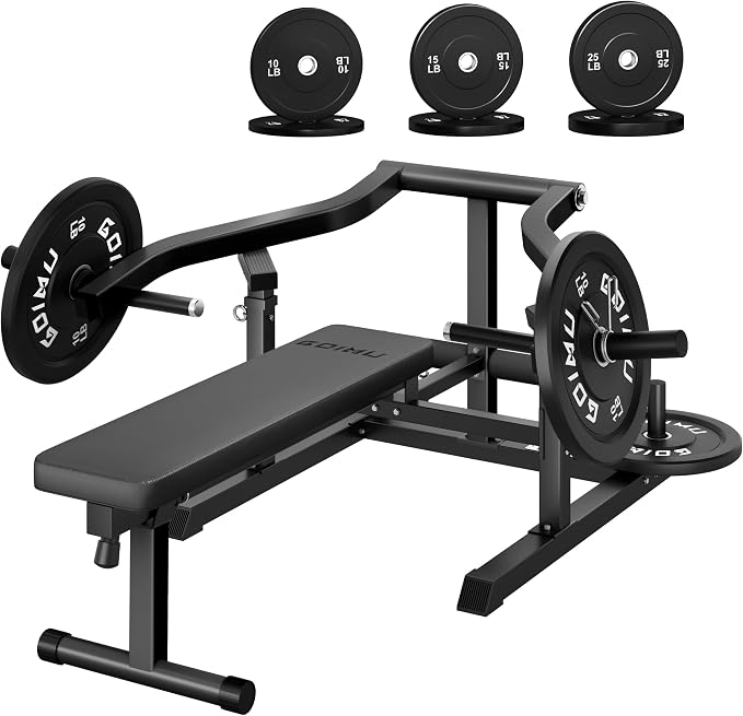 Chest Press Machine, GOIMU Z1-PRO Weight Bench Press Machine with Independent Arms, Adjustable Flat Incline Bench Press for Chest, AB Workout Home Gym Equipment
