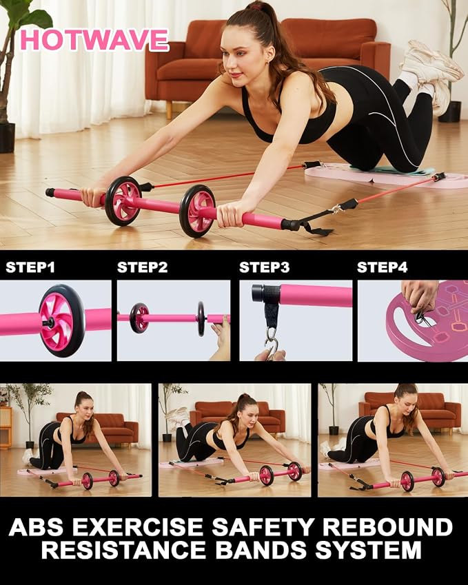 HOTWAVE Push Up Board, Portable PushUp Board, Foldable 20 in 1 Push Up Bar | Multifunctional Pushup Handles for Floor, Professional Strength Training Equipment For Men and Women at Home Gym