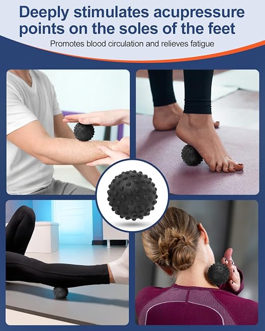 Foot Drop Brace Adjustable Foot Brace for Walking, Ankle Foot Orthosis Provide Foot Drop and Ankle Support, for Walking with Shoes, Socks, or Barefoot, for MS, TBI, Stroke, Use Day & Night, Includes a Massage Ball