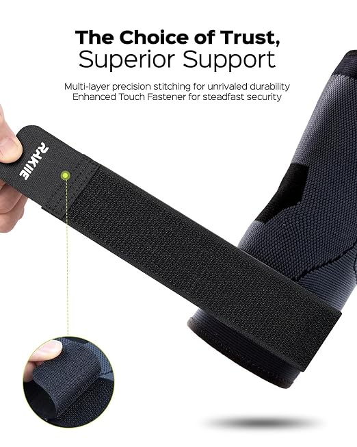 Rakiie Elbow Compression Sleeve 2 Pack, Elbow Brace for Tendonitis and Tennis Elbow, Pain Relief Brace for Men & Women, Sleeve Reduce Joint Pain for Tennis, Golfer, Workouts, Black (S)