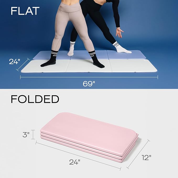 Stakt The Original Foldable Yoga Mat - Non-Slip | Premium foldable exercise & workout mat with non-slip surface, portable for studio or home use, as seen on Shark Tank