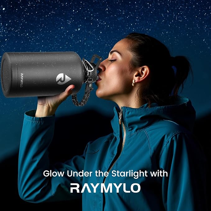 RAYMYLO 128oz Insulated Water Bottle, Triple Wall Vacuum Stainless Steel Water Bottles